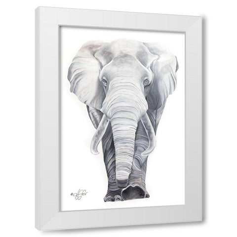 What Big Ears I Have White Modern Wood Framed Art Print by Fifer, Diane