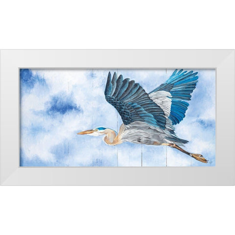 Spread Your Wings White Modern Wood Framed Art Print by Fifer, Diane