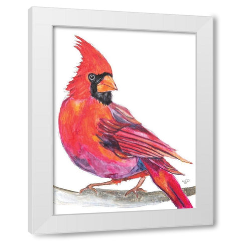 Hey There Good Looking White Modern Wood Framed Art Print by Fifer, Diane