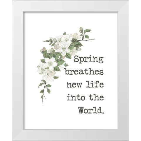 New Life in Spring White Modern Wood Framed Art Print by Dogwood Portfolio