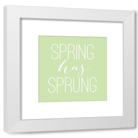 Spring Has Sprung White Modern Wood Framed Art Print by Dogwood Portfolio