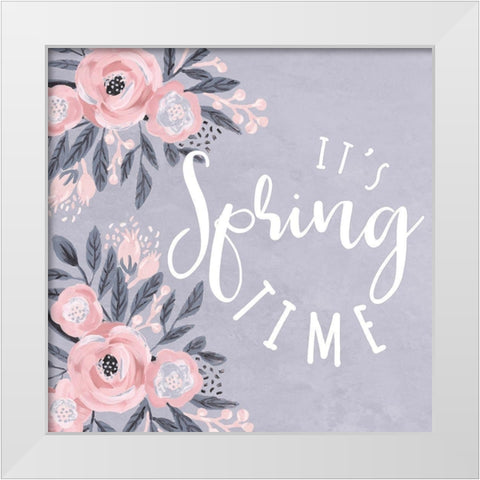 Its Spring Time White Modern Wood Framed Art Print by Dogwood Portfolio