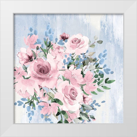 Prairie Bouquet White Modern Wood Framed Art Print by Dogwood Portfolio