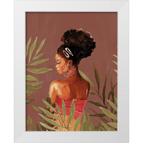 Behind the Leaves White Modern Wood Framed Art Print by Dogwood Portfolio