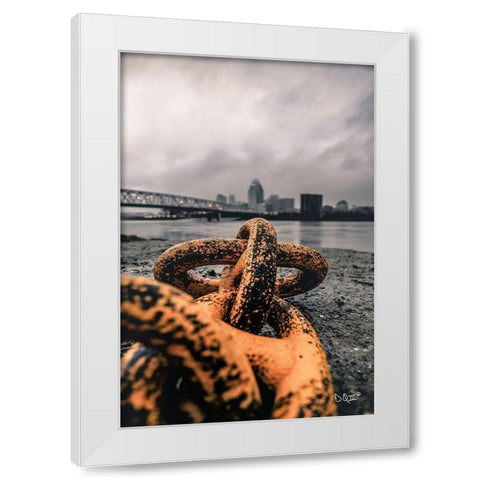 Dont Break White Modern Wood Framed Art Print by Quillen, Donnie