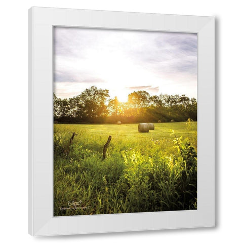 Daybreak in the Country I White Modern Wood Framed Art Print by Quillen, Donnie