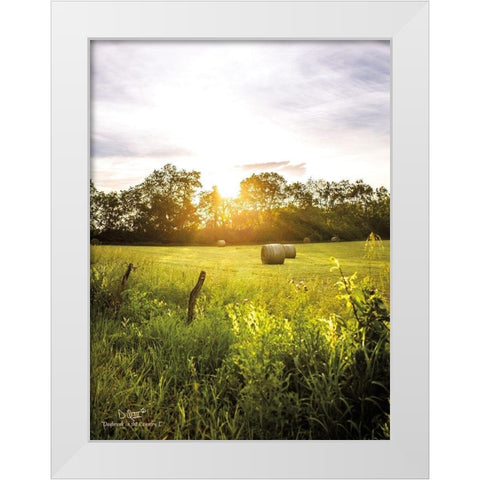 Daybreak in the Country I White Modern Wood Framed Art Print by Quillen, Donnie