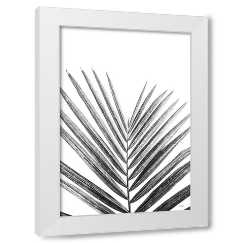 Leaf Study V White Modern Wood Framed Art Print by Quillen, Donnie