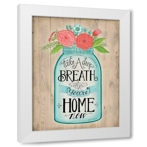 Youre Home Now White Modern Wood Framed Art Print by Strain, Deb