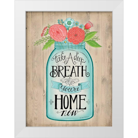 Youre Home Now White Modern Wood Framed Art Print by Strain, Deb