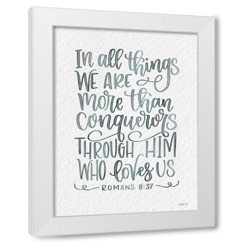 In All Things White Modern Wood Framed Art Print by Imperfect Dust
