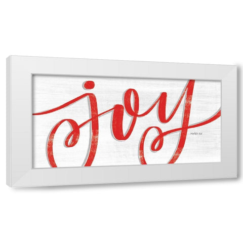 Joy White Modern Wood Framed Art Print by Imperfect Dust