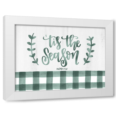 Tis the Season    White Modern Wood Framed Art Print by Imperfect Dust