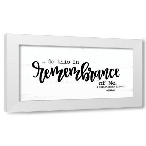 Remembrance White Modern Wood Framed Art Print by Imperfect Dust