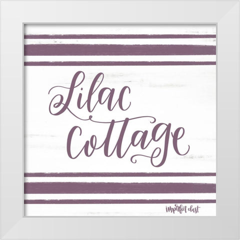 Lilac Cottage White Modern Wood Framed Art Print by Imperfect Dust