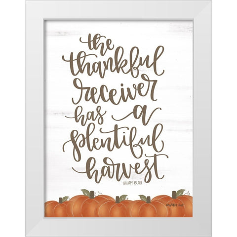 Plentiful Harvest White Modern Wood Framed Art Print by Imperfect Dust