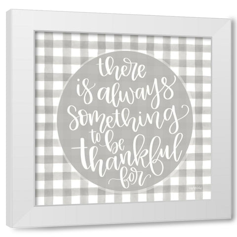 Always Something White Modern Wood Framed Art Print by Imperfect Dust