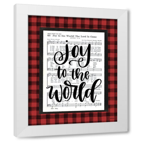 Joy to the World    White Modern Wood Framed Art Print by Imperfect Dust
