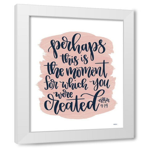 You Were Created White Modern Wood Framed Art Print by Imperfect Dust
