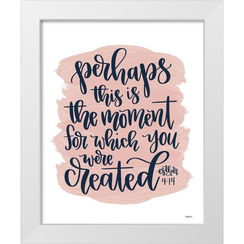 You Were Created White Modern Wood Framed Art Print by Imperfect Dust