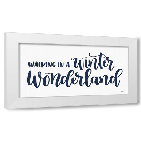 Winter Wonderland White Modern Wood Framed Art Print by Imperfect Dust