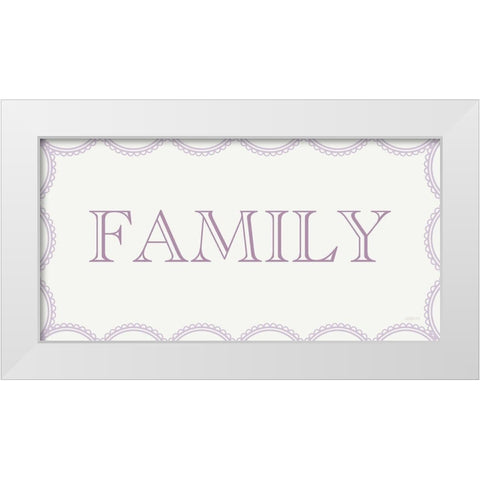 Lilac Family White Modern Wood Framed Art Print by Imperfect Dust