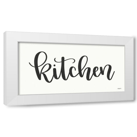 Kitchen White Modern Wood Framed Art Print by Imperfect Dust