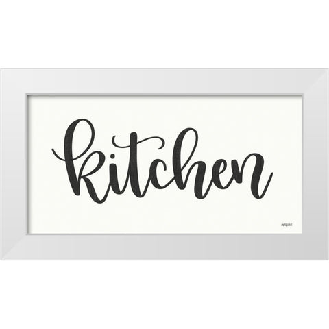 Kitchen White Modern Wood Framed Art Print by Imperfect Dust