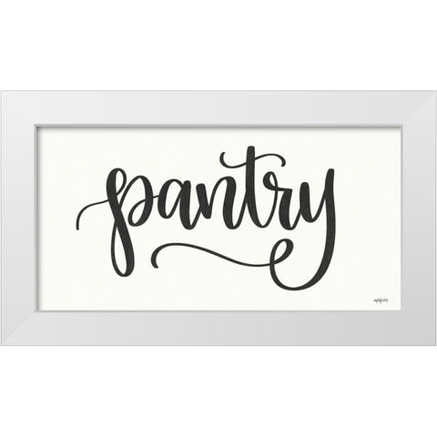 Pantry White Modern Wood Framed Art Print by Imperfect Dust