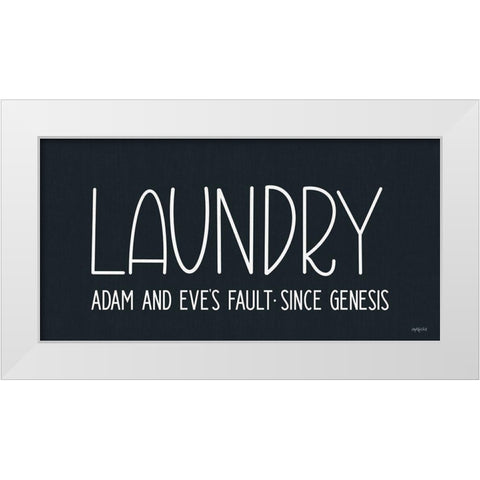 Adam and Eves Fault White Modern Wood Framed Art Print by Imperfect Dust