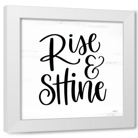 Rise And Shine      White Modern Wood Framed Art Print by Imperfect Dust