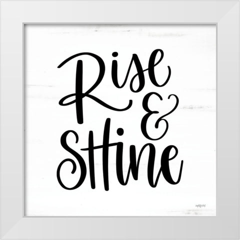 Rise And Shine      White Modern Wood Framed Art Print by Imperfect Dust