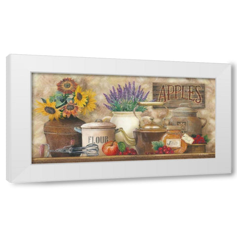 Antique Kitchen White Modern Wood Framed Art Print by Wargo, Ed
