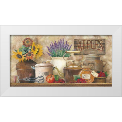 Antique Kitchen White Modern Wood Framed Art Print by Wargo, Ed