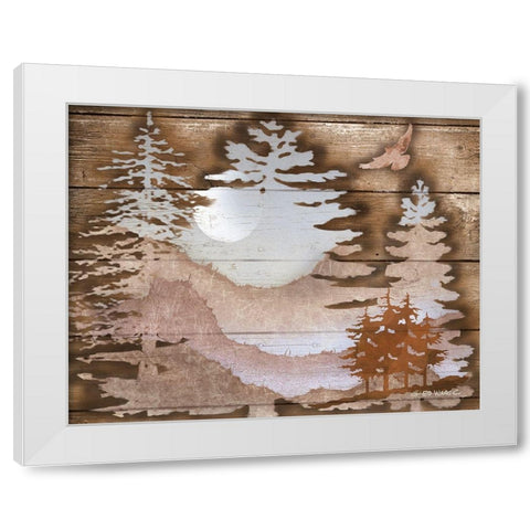 Great Outdoors II White Modern Wood Framed Art Print by Wargo, Ed