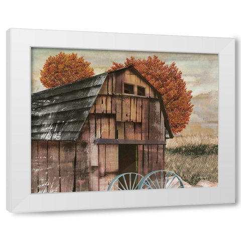 Country Barn I White Modern Wood Framed Art Print by Wargo, Ed