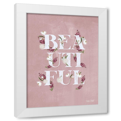 Beautiful White Modern Wood Framed Art Print by House Fenway