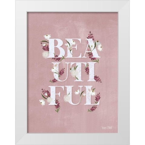 Beautiful White Modern Wood Framed Art Print by House Fenway