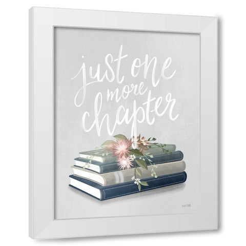 One More Chapter White Modern Wood Framed Art Print by House Fenway