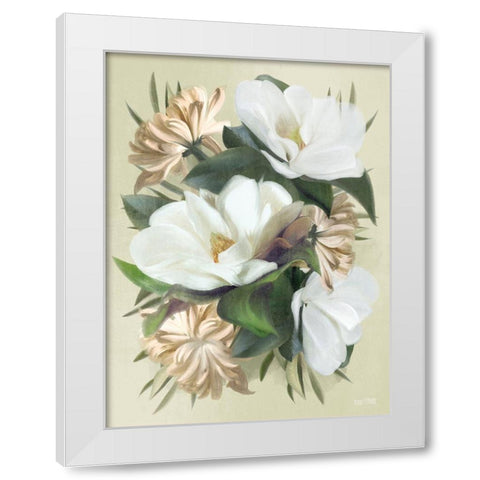 Vintage Romance White Modern Wood Framed Art Print by House Fenway