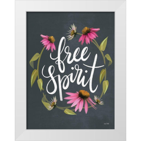 Free Spirit   White Modern Wood Framed Art Print by House Fenway