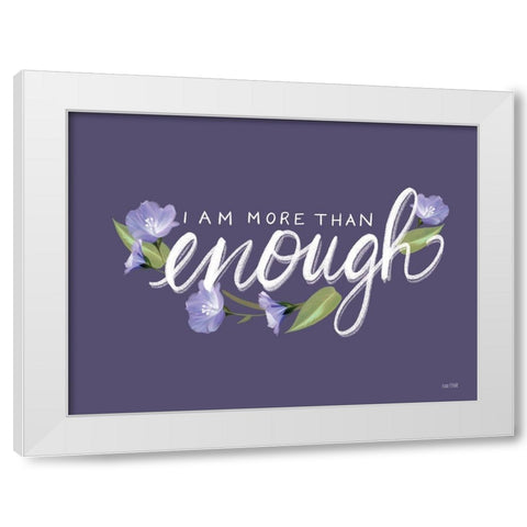 More than Enough White Modern Wood Framed Art Print by House Fenway