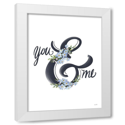 You And Me White Modern Wood Framed Art Print by House Fenway