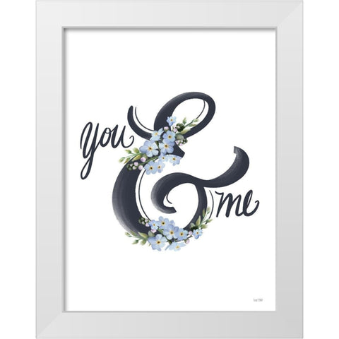 You And Me White Modern Wood Framed Art Print by House Fenway