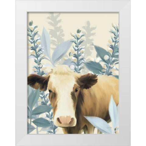 Goldie White Modern Wood Framed Art Print by House Fenway