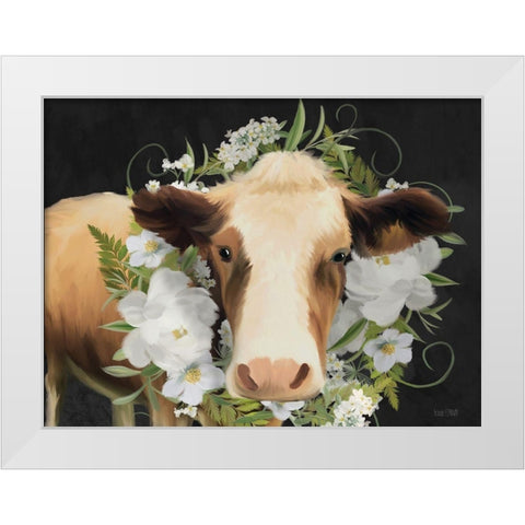 Aggie White Modern Wood Framed Art Print by House Fenway