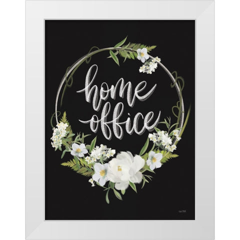 Home Office White Modern Wood Framed Art Print by House Fenway
