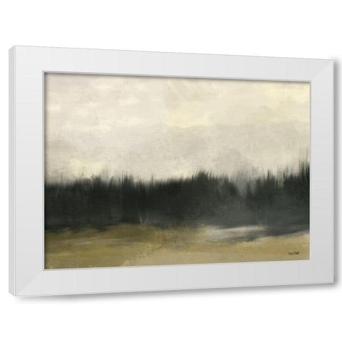 Golden Autumn White Modern Wood Framed Art Print by House Fenway