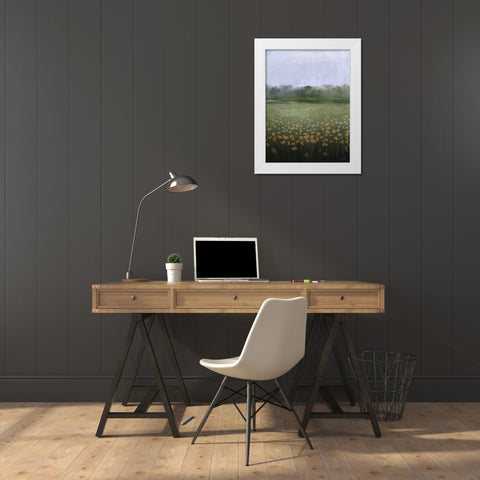Spring Morning White Modern Wood Framed Art Print by House Fenway