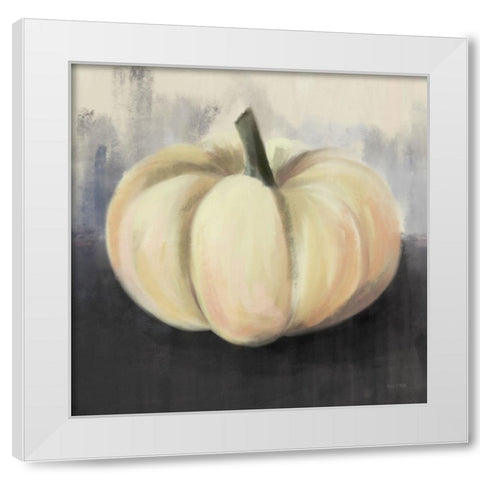 White Rustic Pumpkin White Modern Wood Framed Art Print by House Fenway